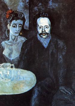 Pablo Picasso : sebastia junyer vidal with a woman